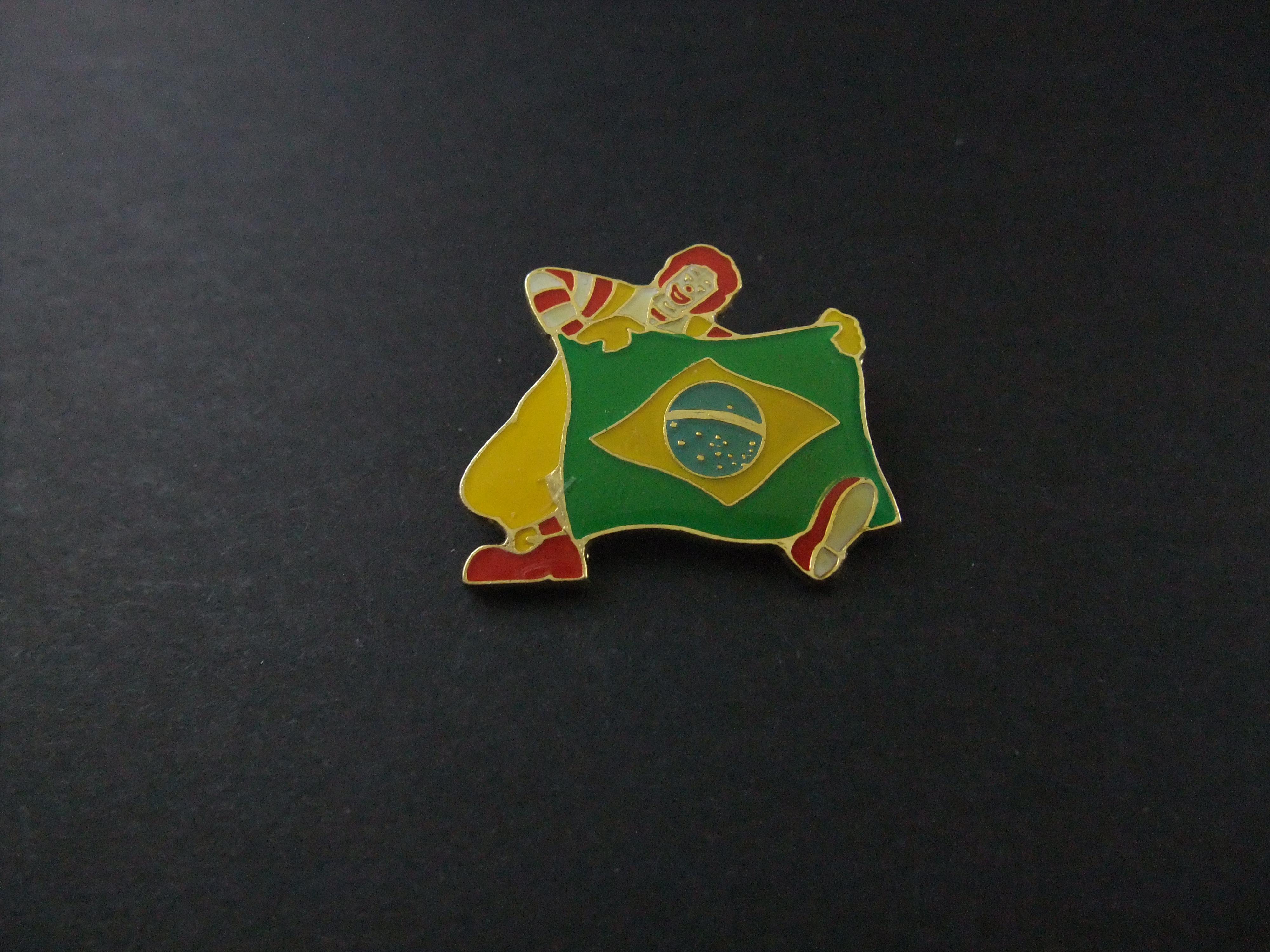 McDonalds Brazilië met de Braziliaanse vlag